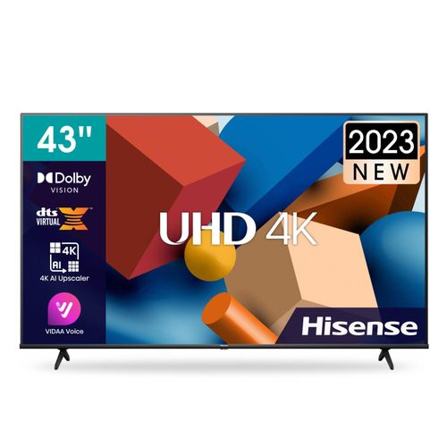 Hisense 43A6KKEN 43''A6 Series Inches Smart UHD 4K HDR Frameless LED TV