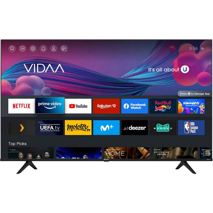 Hisense 70 Inch UHD 4K Smart Tv,A6 Series,70A6KEN