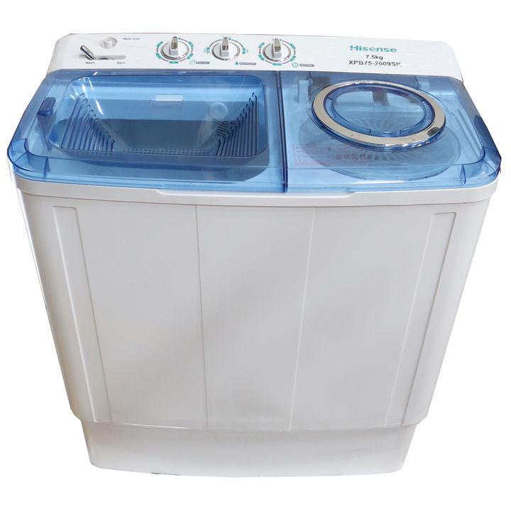 Hisense 7.5Kg Twin Tub Washing Machine WSQB753W