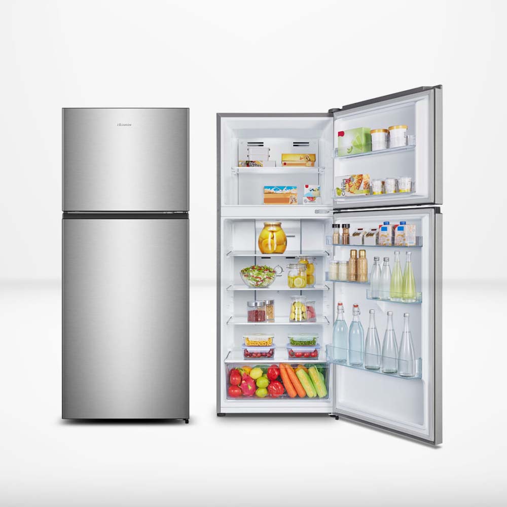 Hisense Fridge 424L Double Door Silver REF418DR