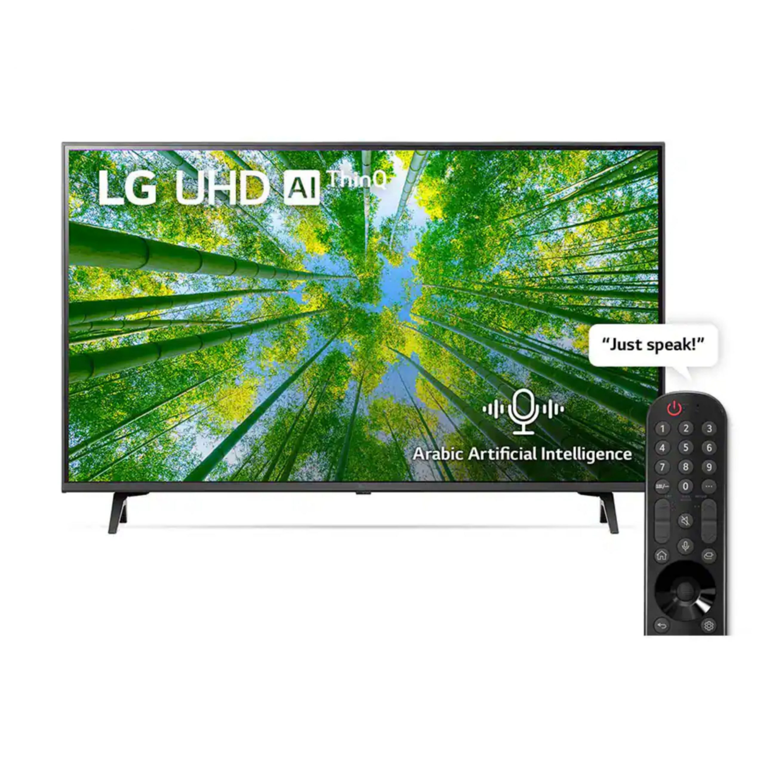 LG 50″ UQ80006 Series UHD 4K TV, Cinema Screen Design 4K Active HDR WebOS Smart AI ThinQ 50UQ80006LD