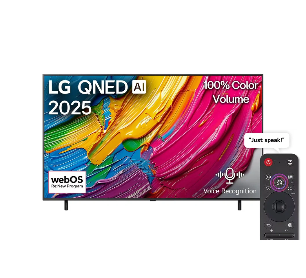 LG 55QNED80A6A 4K Smart TV AI Magic remote HDR10 webOS25 2025