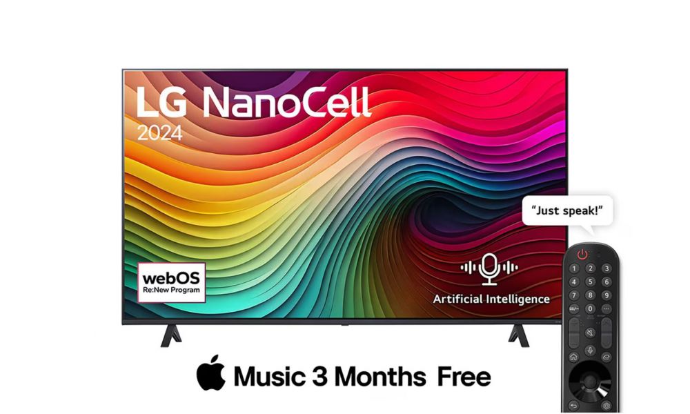 LG 65 Inch NanoCell NANO80 4K Smart TV