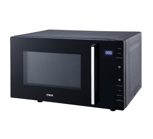 MIKA Microwave Oven, 23L, Digital, Solo, Black