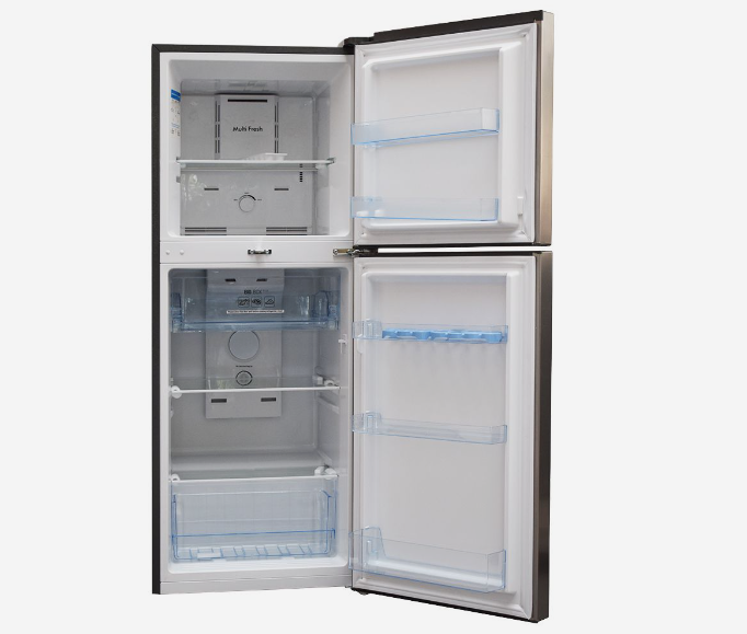 Ramtons 196 LITRES DOUBLE DOOR NO FROST FRIDGE, SILVER- (RF/239)