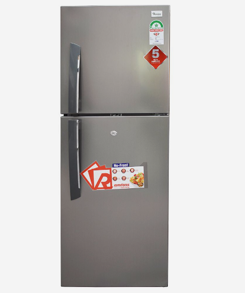 Ramtons 196 LITRES DOUBLE DOOR NO FROST FRIDGE, SILVER- (RF/239)