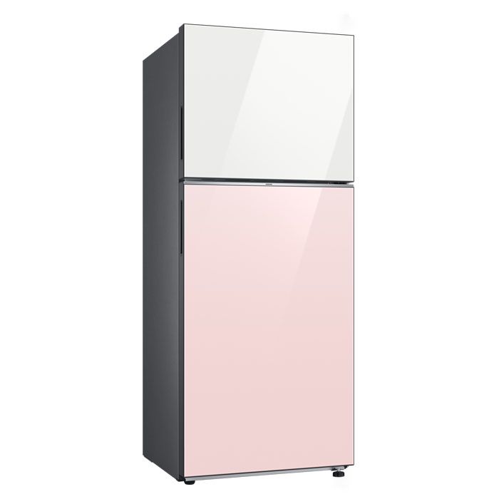 Samsung DOUBLE DOOR TOP Mount Freezer BESPOKE Refrigerator 393L(RT38CB66218C) WHITE+ PINK