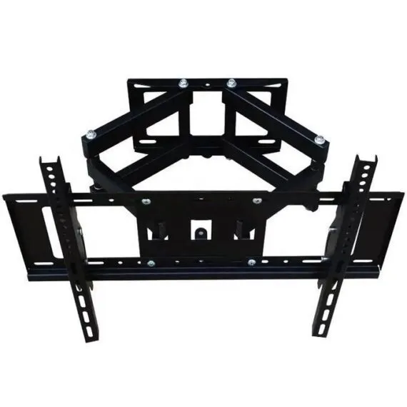 Skilltech 75p Double Arm Wall Bracket Full Motion Swivel Heavy Duty TV Wall Mount Bracket 32″ to 85″- Black