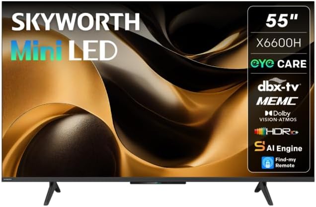 Skyworth 55 Inch Smart TV 4K Mini LED Google TV