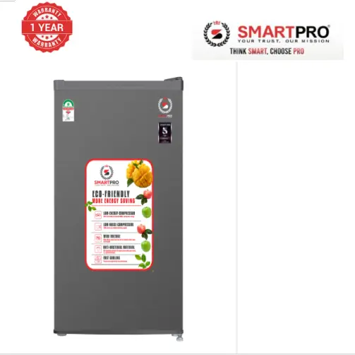 SmartPro SFR-120S-I Mini Fridge 90L Refrigerator Single Door 90Litres High Quality Fridge