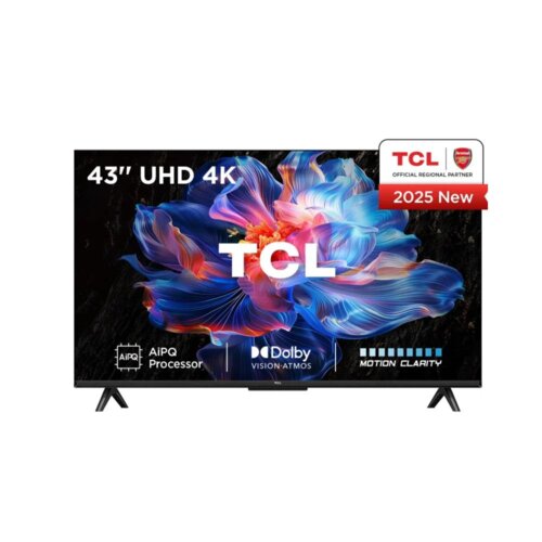 TCL 43 Inch 4K Google Smart TV 43V6D 2026 Model – Dolby Atmos, Google Assistant, HDR, 120Hz