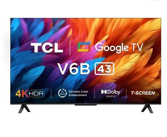 TCL 43″ V6B 4K HDR Google TV – 43V6B (New 2024 Model)