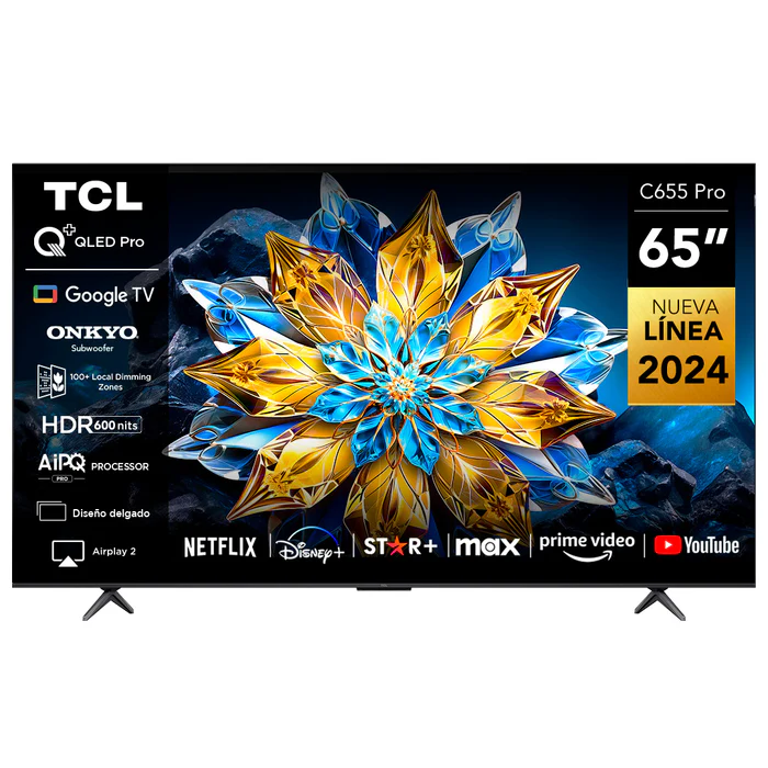 TCL 55″ C655 (New 2024) QLED Pro Smart Google TV – 55C655