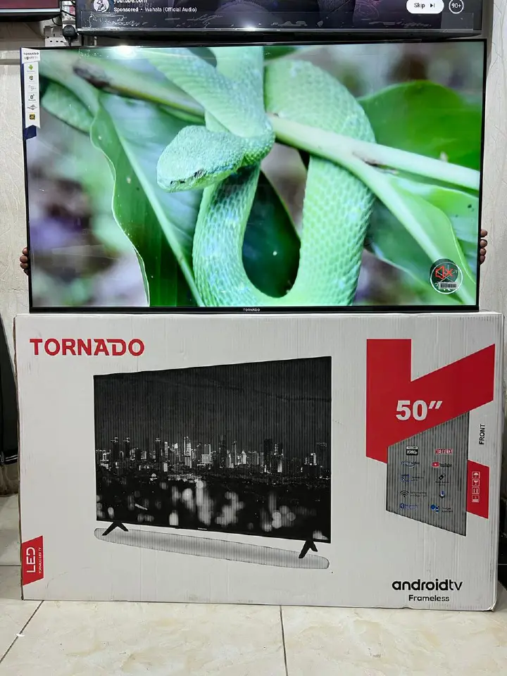 TORNADO 50UA1403X 50" Smart Frameless 4K with Android 10.0