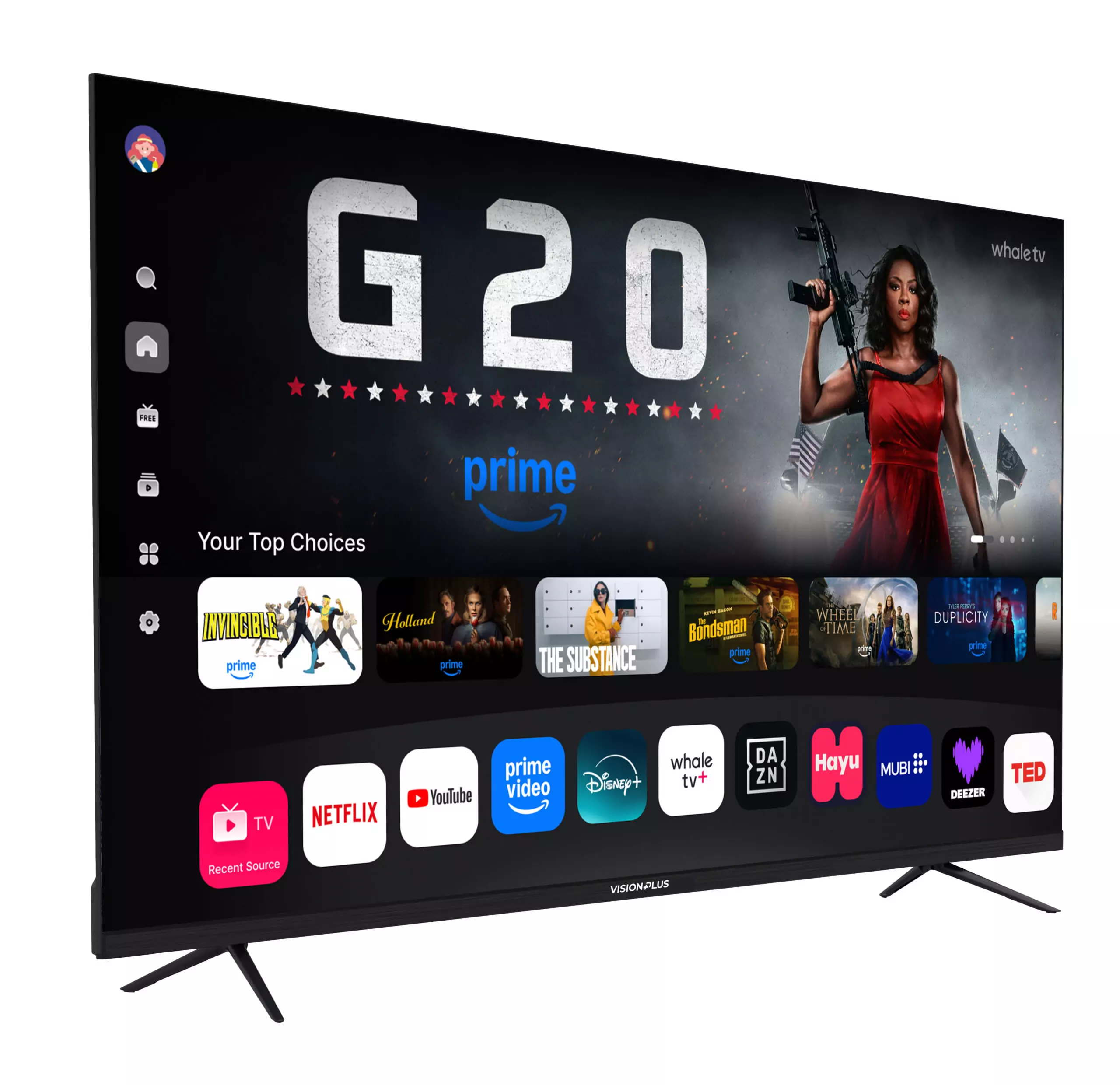 Vision 32″ FHD Frameless Whale TV Smart TV