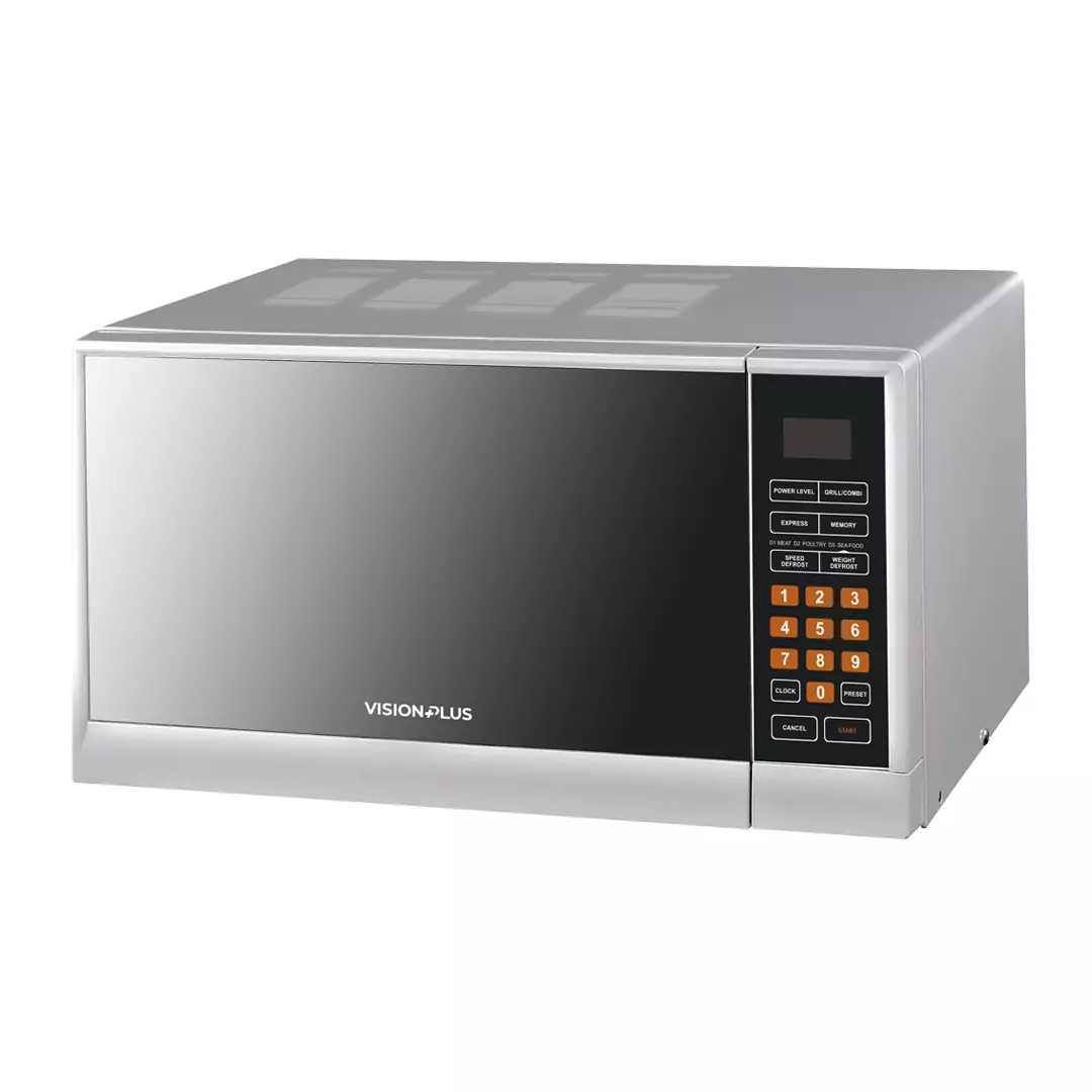 Vision plus 25L Digital Microwave Grill Oven | 900W | Silver