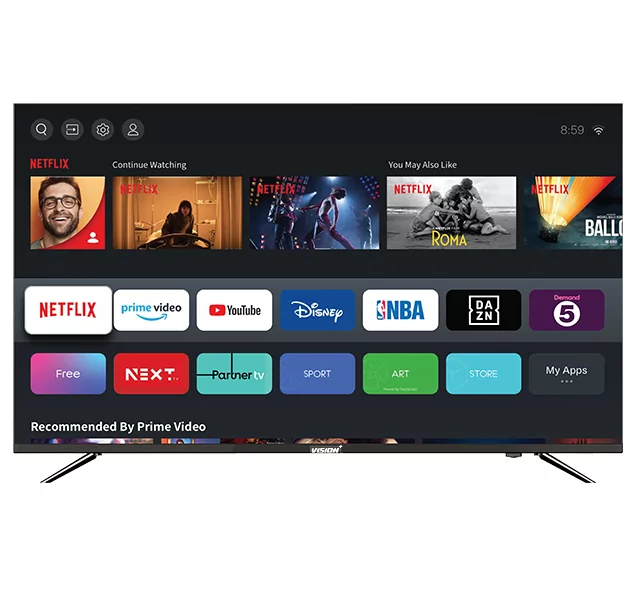 Vision Plus 43″ Smart 4K UHD Frameless VIDAA TV