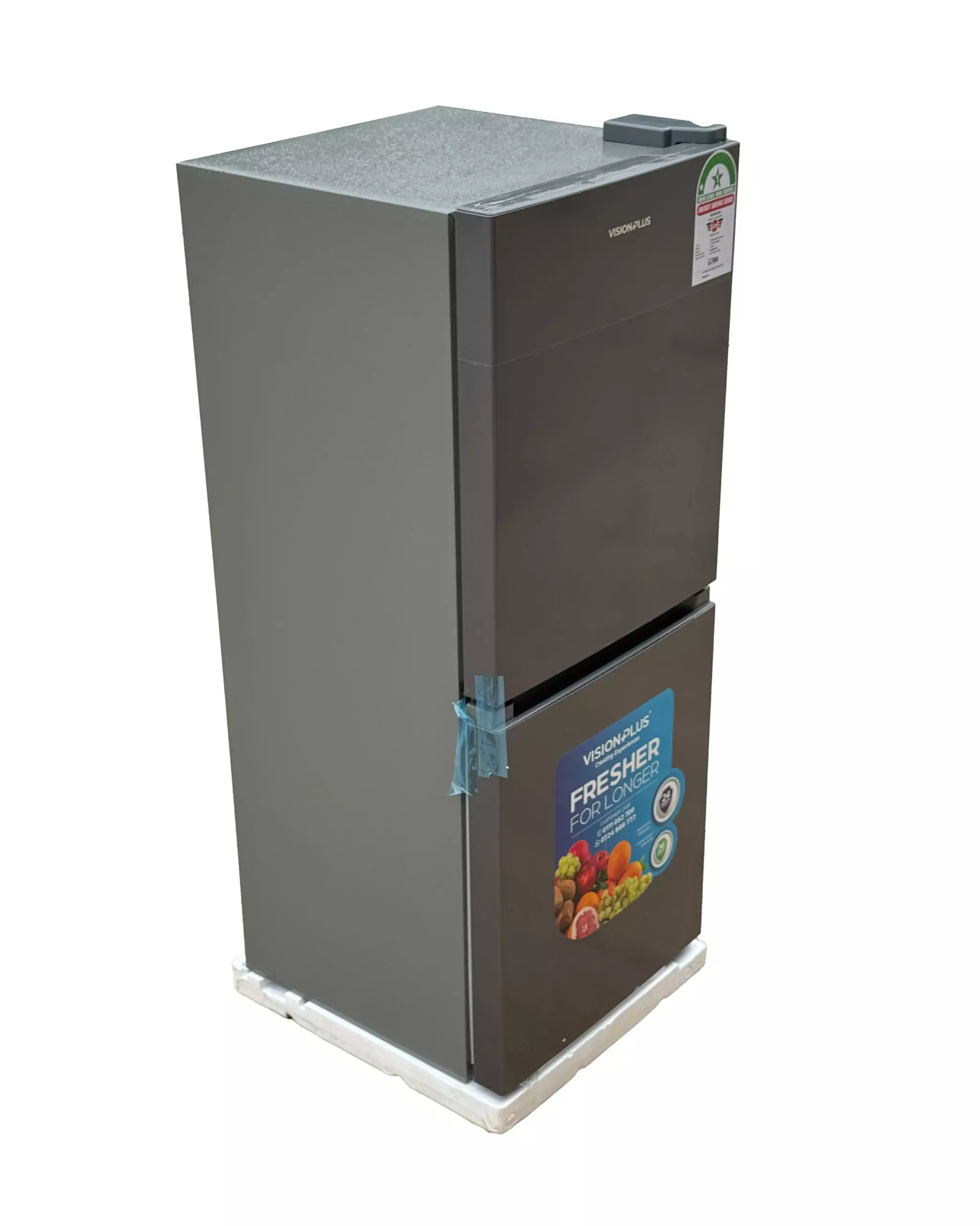 VisionPlus 140L Double Door Refrigerator