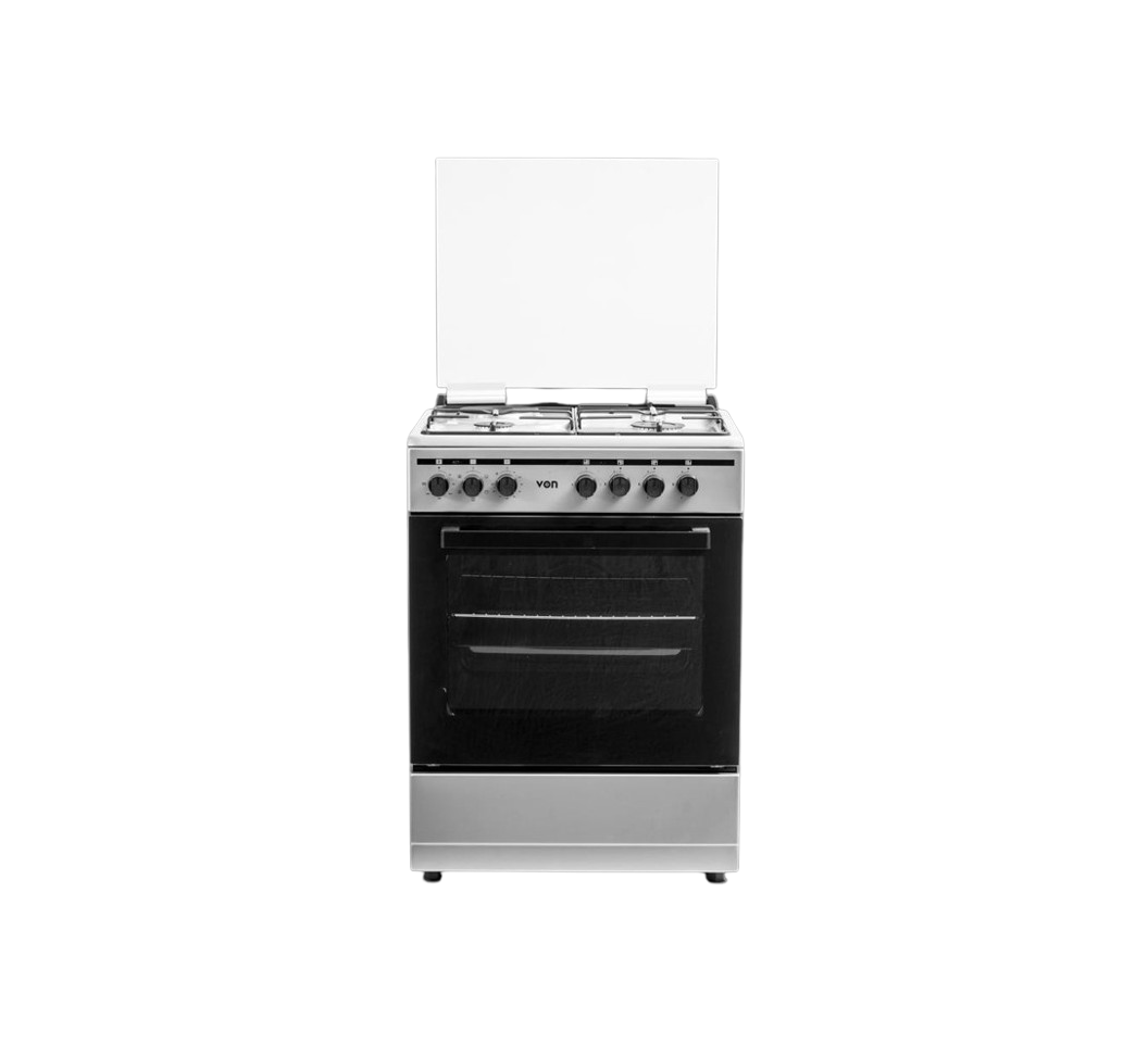 Von Cooker 3 Gas + 1 Electric - VCF653141NSY Enamel Inox Grey