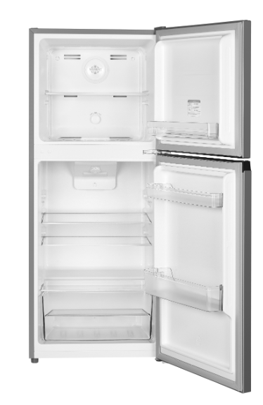 Von Double Door Fridge – 181L, Dark Inox(VRT-182NRAK )