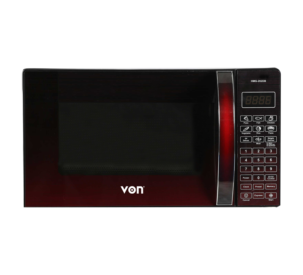 Von VAMS-20DGB 20L Microwave Oven Solo - Black